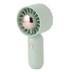 USB şarj Edilebilir el Fan, güçlü Rüzgar Enerjisi Ile Taşınabilir Küçük Cep masası Fanı, öğrenciler Için Seçimi, Lityum Iyon Pilli Mini Fan (GREEN)