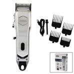 USB ŞARJLI - DİJİTAL GÖSTERGE SAÇ - SAKAL KESME TRAŞ MAKİNESİ ÇELİK GÖVDE - KOLLU TARAK AYARI SHC