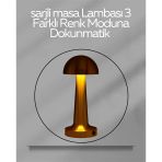 Usb Şarjlı Dokunmatik Led Masa Lambası – 3 Renk Modu & Dimmer Mir05874633