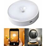 USB Şarjlı Hareket Sensörlü Otomatik 8 LED Aydınlatma Işık Mıknatıslı Koridor, Banyo, Dolap, Merdiven, Gece Lambası, Mutfak, Balkon Dekorasyonu, Amber Renk 4000K Günışığı Delme Gerektirmez (1)
