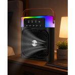 Usb Şarjlı Masaüstü Sprey Fan Taşınabilir Serinletici Rgb Işıklı Mini Klima FRTKGT25DYMUCZZZIŞIKLIFAN5005SİYAH-1