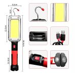 Usb Şarjlı Oto Tamirci Çalışma Lambası Watton Wt-733
