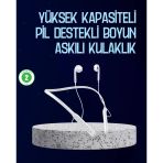 Usb Şarjlı Uzun Ömürlü Boyun Askılı Bluetooth Kulaklık