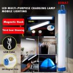 Usb Sarzli Acil Durum Ve Aydinlatma Led Florasan Ev,Kamp,Maden,Isyeri,Balikci Lambasi 52Cm 80W