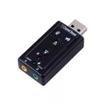 Usb Ses Kartı Virtual Sound Tak Kullan Kulaklık Mikrofon Çıkışı 7.1 Channel Harici Ses Kartı