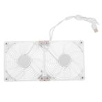 USB soğutma fanı alıcı için USB fan kendin yap havalandırma için fan USB fan için kabine kasa fanı usb vantilatör air cooler yönlendirici için USB fan egzoz fanı karın kası beyaz Angoily