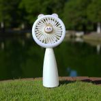 Usb Taşınabilir Vantilatör Mini Fan Sarı Işıklı 3 Kademeli Capybara El Vantilatörü