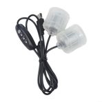 USB Titreşimli Çift Motorlu 3 Hız Regülatörü, DC5V Fırça Motoru, Masaj Yastığı Yastığı Kemeri, Taşınabilir Titreşim Cihazı Aksesuarı