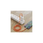USB Type-C Hızlı Şarj Kablosu, 60W 480MB/S Veri Aktarımı, Saf Bakır Tel, Anti-Kırılma Özellikli, LED Göstergeli, Turuncu Soft Silicone USB C Cable For Galaxy S25/S24/S23 Ultra Pad Mini 6/air 4,5 - standart