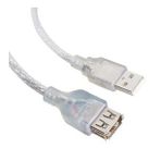USB UZATMA KABLOSU 1.5 METRE 2.0V ŞEFFAF
