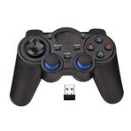 USB Wireless Gaming Controller Gamepad for PC/Laptop Computer(Windows XP/7/8/10) & PS3 & Android & Steam - [Black] (black)