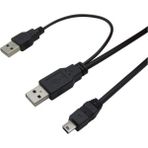 USB Y Giriş Mini 5 Pin HDD Hardisk Kamera Bağlantı Bağlantı 4529