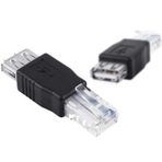 Usb2.0 Dişi - Ethernet Rj45 Erkek Fiş Adaptör Konnektörü Usb Rj45