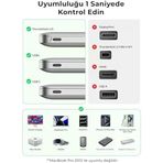 Usb4 Usb-C Kablo 1.8 M 240W 40Gbps 8K 60Hz 4K 144Hz Thunderbolt 3/4 Uyumlu Type-C Hızlı Şarj Veri Görüntü Ses Aktarım Kablosu