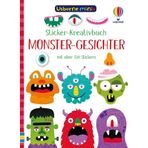 Usborne Minis - Sticker-Kreativbuch: Monster-Gesichter: Mini-Stickerbuch mit über 130 Stickern – ab 5 Jahren (Usborne-Minis-Reihe)