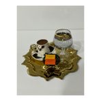 USD HOME 6 lı siyah gold ayaklı kahve yanı lokumluk drajelik