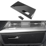 Ushilife Orta Konsol Co-Pilot Torpido Gözü Panel Kapağı Audi A3 8Y 2015-2020 2021 LHD ile Uyumlu Koruyucu Trim, ABS Karbon Fiber Doku Torpido Gözü Panel Kapağı