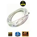 Usin 1 Metre 64 Tel Rg6/U4 Full Hd 3D 4K Anten Tv Çanak Uydu Lnb Kablosu ( F Konnektör Takılı Hazır )