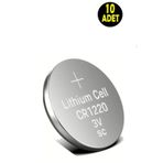 Usin 10 Adet 3 Volt Cr1220 Lityum Düğme Para Pil Cr 1220