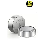 Usin 100 Adet Ag13 Alkalin Lr44H A76 Sr44 357 V13Ga Düğme Para Pil (A 76 Ag 13 Terazi-Saat-Oyuncak Pili)