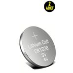 usin 2 ADET 3 VOLT CR1220 Lityum Düğme Para Pil CR 1220