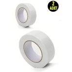 Usin 2 Adet Çift Taraflı Yapıştırma Köpük Bantı (18Mmx2mt)-Tablo Asmak Şerit Led Montaj Yapıştırıcı Bandı