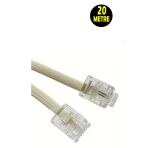 Usin 20 Metre Modem Adsl Vdsl Ara Kablosu RJ11 Hat Bağlantı Telefon Kablosu