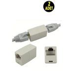 Usin 2Adet Rj45 Cat5 Cat6 Cat7 Cat8 Ethernet Internet Kablosu Uzatıcısı Dişi Dişi Birleştirici Ara Aparat
