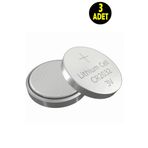 usin 3 ADET 3 Volt CR2032 SB-T15 Lityum Para Pil (BR 2032 Bios-Kepenk-Kumanda Terazi Düğme Lithum Pili)