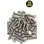 Usin 300 ADET Karışık M4 x 20mm M5 x 20mm M6 x 16mm Boy Yıldız Silindir Başlı Vida - Montaj Vidası