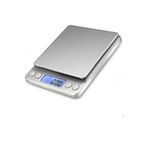usin 3Kg/0.1Gr A Kalite Çelik Hassas Elektronik Dijital Kuyumcu Eczane Aktar Mutfak Terazisi-Tartısı