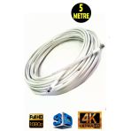 Usin 5 Metre 64 Tel Rg6/U4 Full Hd 3D 4K Anten Tv Çanak Uydu Lnb Kablosu ( F Konnektör Takılı Hazır )