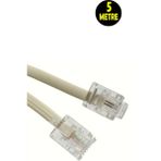 Usin 5 Metre Modem Adsl Vdsl Ara Kablosu RJ11 Hat Bağlantı Telefon Kablosu