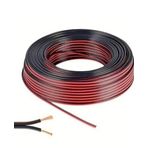 usin 50 Metre Siyah 2 * 0,75 Hoparlör Ses Sitemi Kablosu - Hoporlör Elektrik Tesisat Kordon Kablosu (Siyah, 50 METRE)