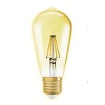 Usin 6 W E 27 Duy 500 Lümen Dekoratif Rustıc Vintage Altın Rengi Led Ampul 2700K Sarı Işık Avize Lambası