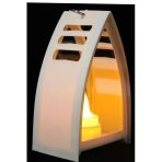 Usin Ev Bahçe Teras Balkon Dekorasyon Vintage Retro Rüzgar Lambası Tipi Dekoratif Alevli Led Mum