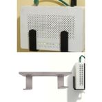 Usin Kendinden Yapışkanlı Gri Duvara Asılabilir Modem Adsl Wifi Router Saklama Duvara Montaj Kutusu Organizer Raf