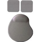 Usin Oval Füme Kum Desen Bilek Destekli Mouse Pad + 2 Adet Kupa Fincan Bardak Altlığı Altlık Set