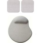 Usin Oval Gri Kum Desen Bilek Destekli Mouse Pad + 2 Adet Kupa Fincan Bardak Altlığı Altlık Set