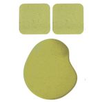 Usin Oval Kum Desen Bilek Destekli Mouse Pad + 2 Adet Kupa Fincan Bardak Altlığı Altlık Set (haki)