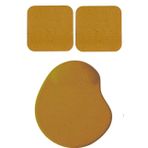 Usin Oval Kum Desen Bilek Destekli Mouse Pad + 2 Adet Kupa Fincan Bardak Altlığı Altlık Set (toprak)