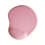 usin Oval Pembe Kum Desen Bilek Destekli Kaymaz Taban Bilgisayar Notebook Mouse Pad -bileklikli Maus Ped