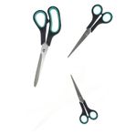 usin Paslanmaz Çelik Kumaş Karton Kağıt Kesme Kesim Keskin Terzi Makası 3lü Set (14-17-21 CM)