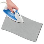 USIT, 1 adet süet kumaş onarım termal yapıştırıcı, 11,5 x 45 cm, pantolon, ceket ve gömleklerin onarımı için ideal, değişmeyen renkler, açık gri