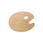 ÜSKÜDAR SANAT Ahşap Oval Palet 144 Ahşap Oval Palet 25x30