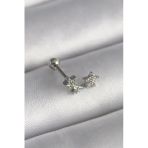 Uslucan Alışveriş 316L Çelik Gümüş Renk Zirkon Taşlı Yıldız Tragus Piercing