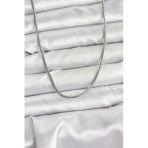 Uslucan Alışveriş 316L Çelik Zincir Gümüş Renk 60 Cm Yılan Zincir Kadın Kolye
