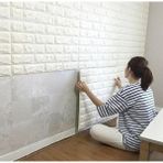 Uslucan Alışveriş 3D Tuğla Desenli Kendinden Yapışkanlı Duvar Paneli 58X38 cm - 58 x 38 cm