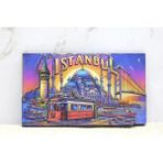 Uslucan Alışveriş Ahşap Istanbul Temalı Magnet - Model 13 - Seçenek