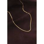 Uslucan Alışveriş Çelik Gold Renk 60 Cm İnce İtalyan Zincir Kolye